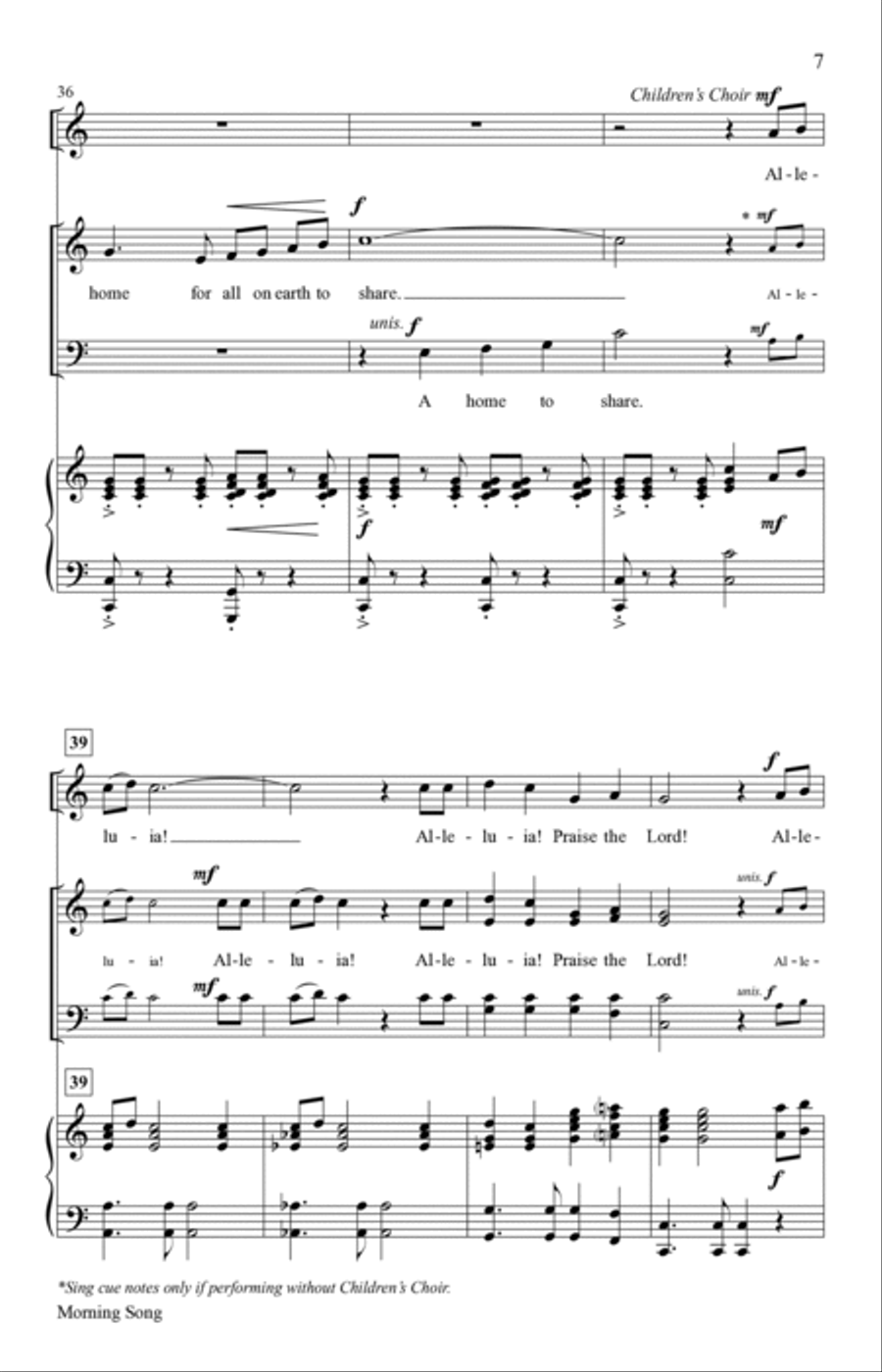 Morning Song Morning Song 4-Part scores gallery preview page 6