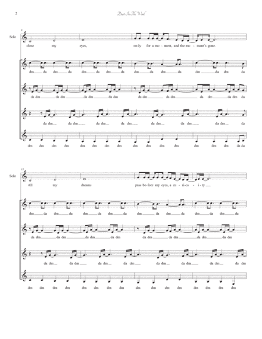 Dust In The Wind Dust In The Wind SSAA scores gallery preview page 2