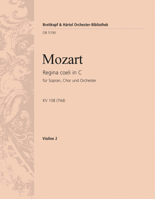 Regina coeli in C major K. 108 (74d)
