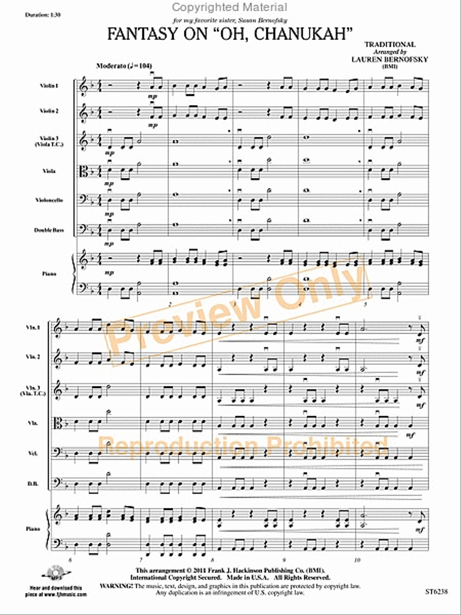 Fantasy on "Oh Chanukah" image number null