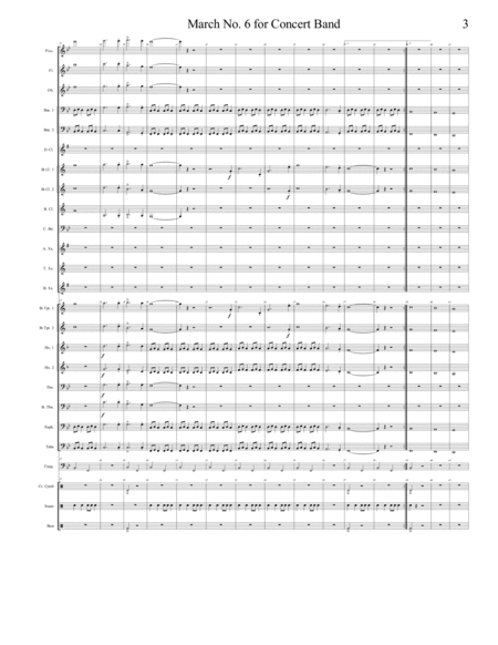 March No. 6 for Concert Band image number null
