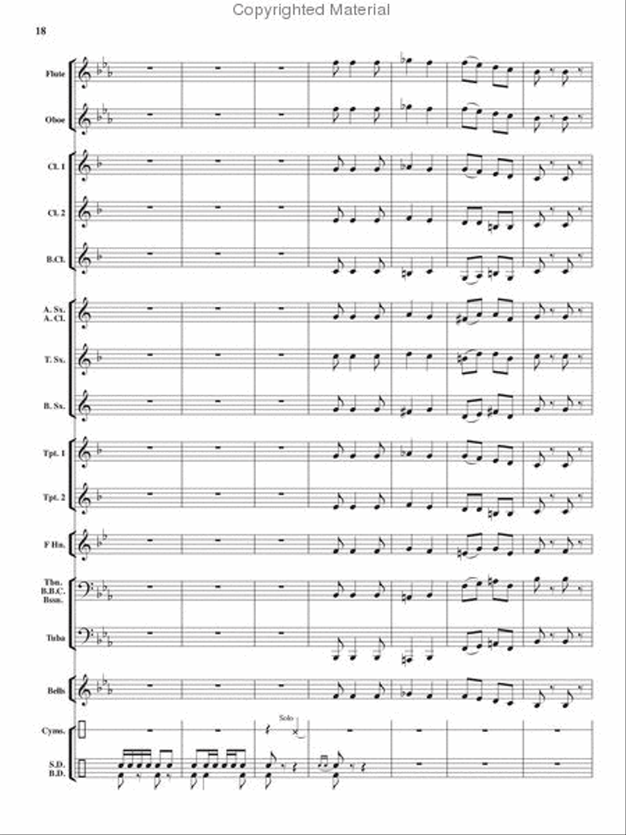 Heroes On Parade Heroes On Parade Concert Band scores gallery preview page 17