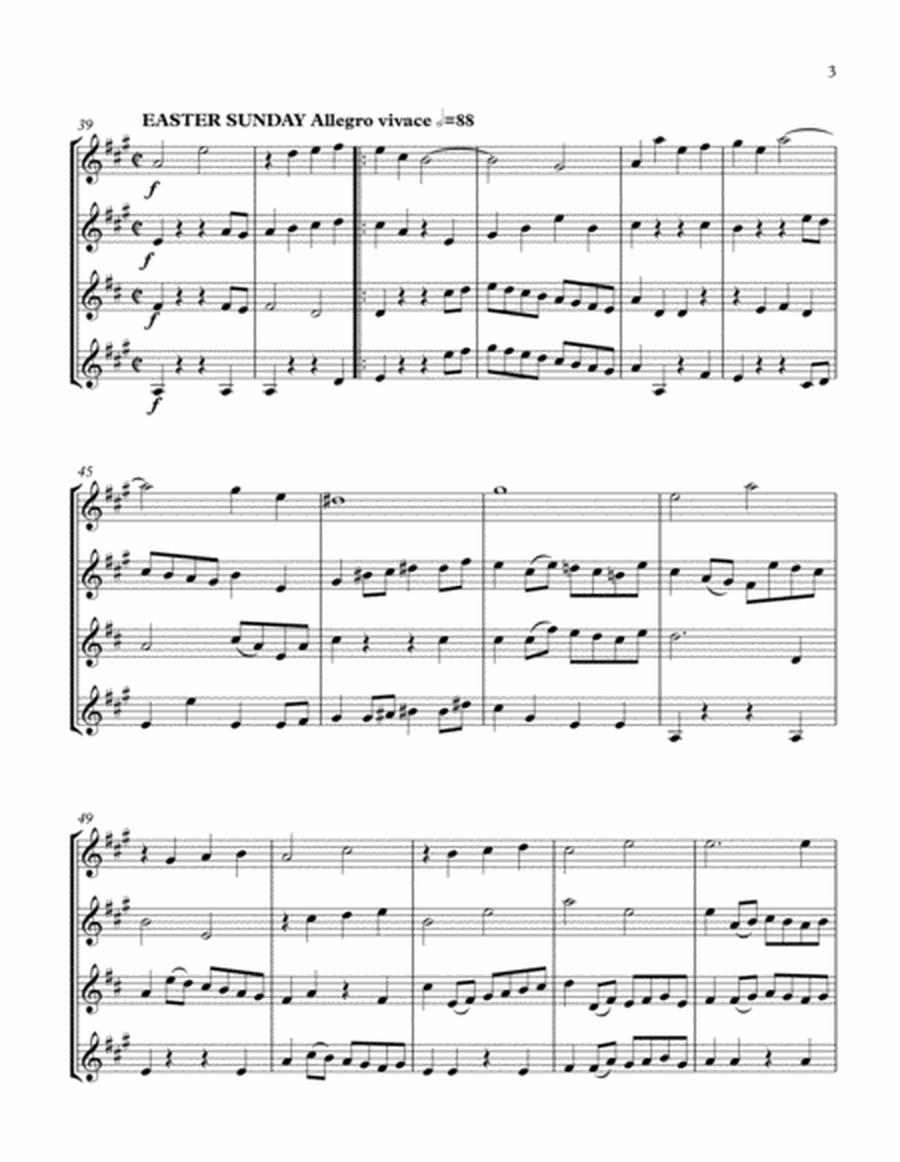 Easter No 1 (AATB sax quartet)