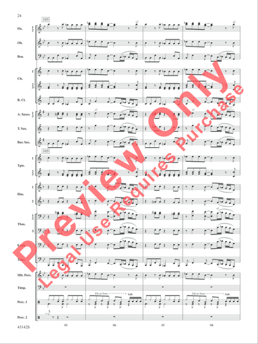 The Doors on Tour The Doors on Tour Concert Band scores gallery preview page 25