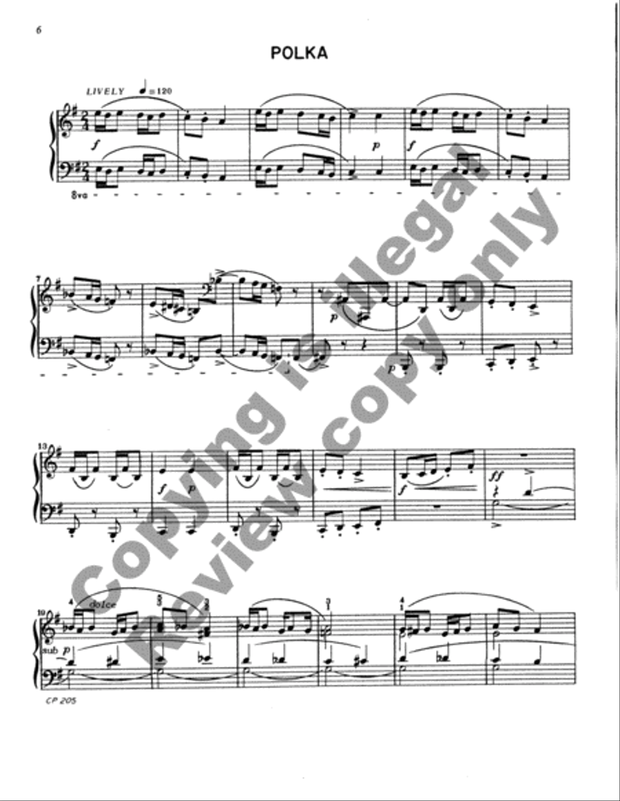 Three Short Pieces Easy Piano scores gallery preview page 11