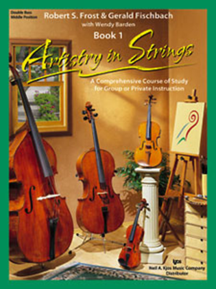Book cover for Artistry In Strings, Book 1 - Double Bass-Middle Position (Book Only)