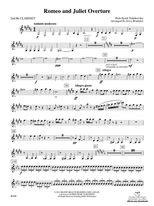 Romeo and Juliet Overture: 2nd B-flat Clarinet