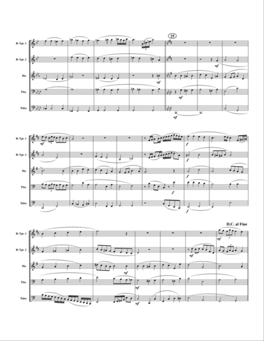 Christmas Set 2 Brass Quintet scores gallery preview page 6