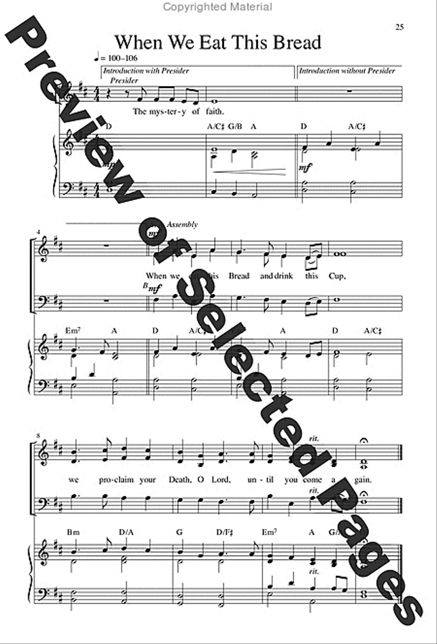 Mass of Joy and Peace - Choral / Accompaniment Edition 3-Part scores gallery preview page 15