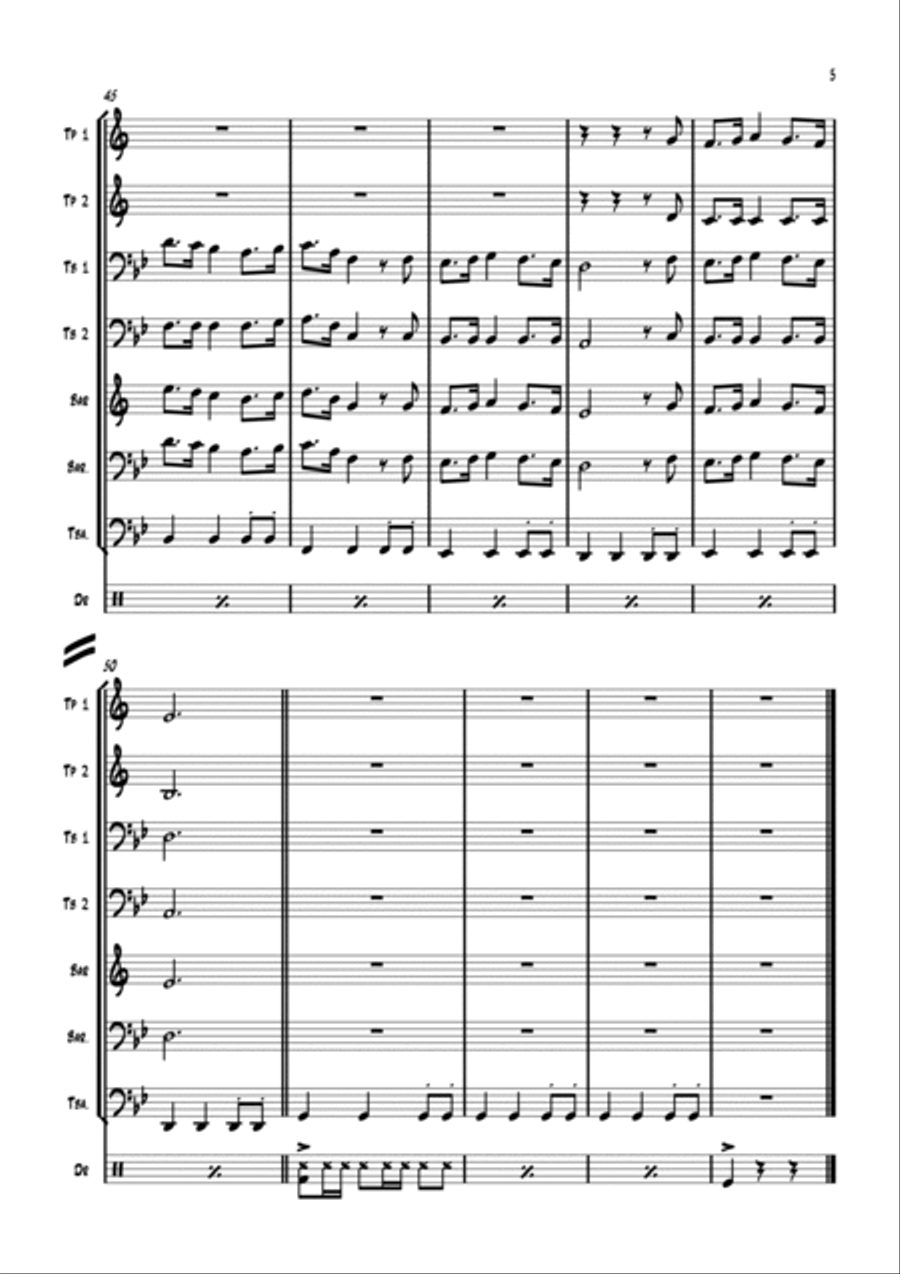 Conquest Of Paradise Conquest Of Paradise Brass Ensemble scores gallery preview page 6