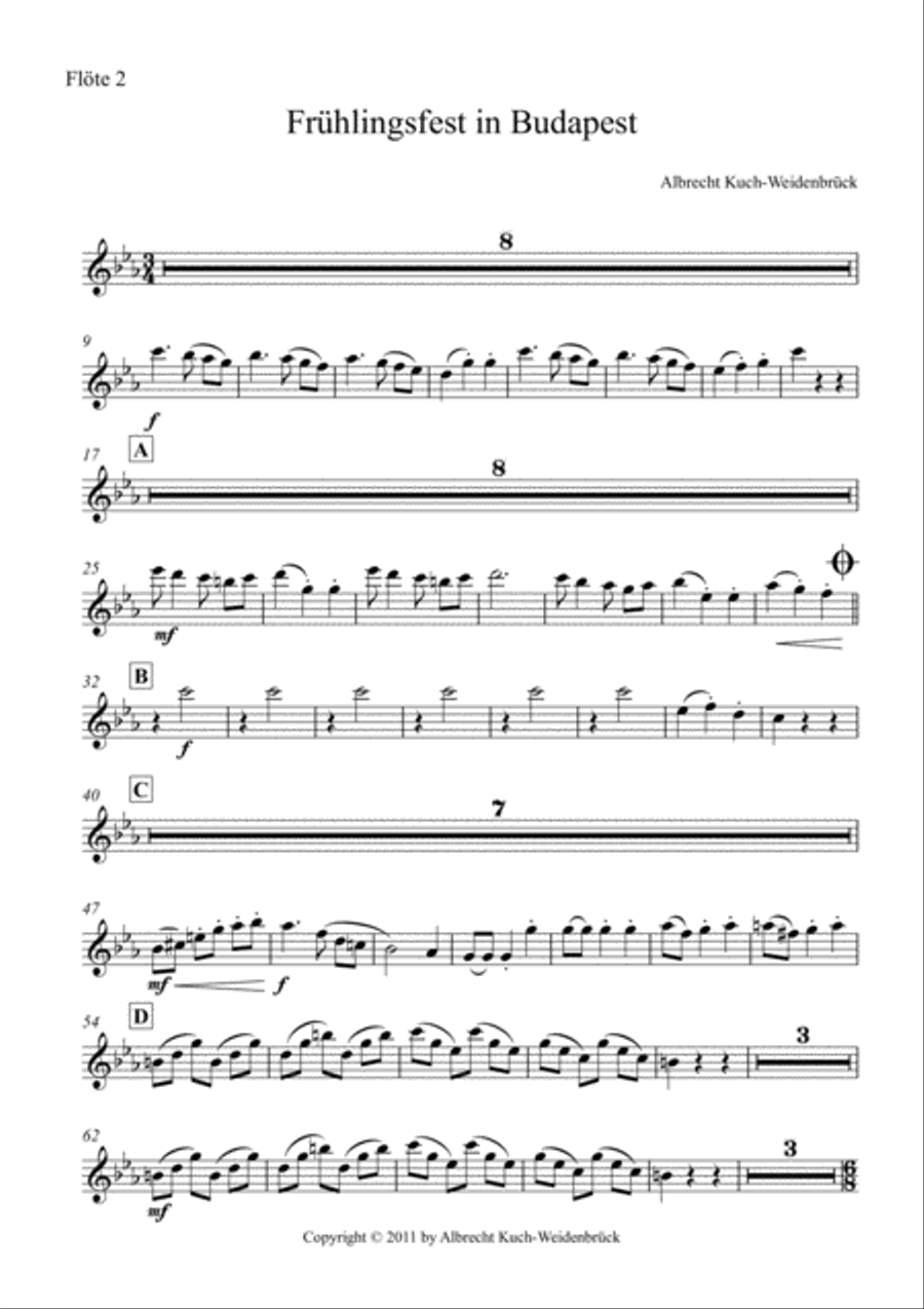 Frühlingsfest in Budapest Konzertwalzer Einzelstimmen Concert Band scores gallery preview page 6