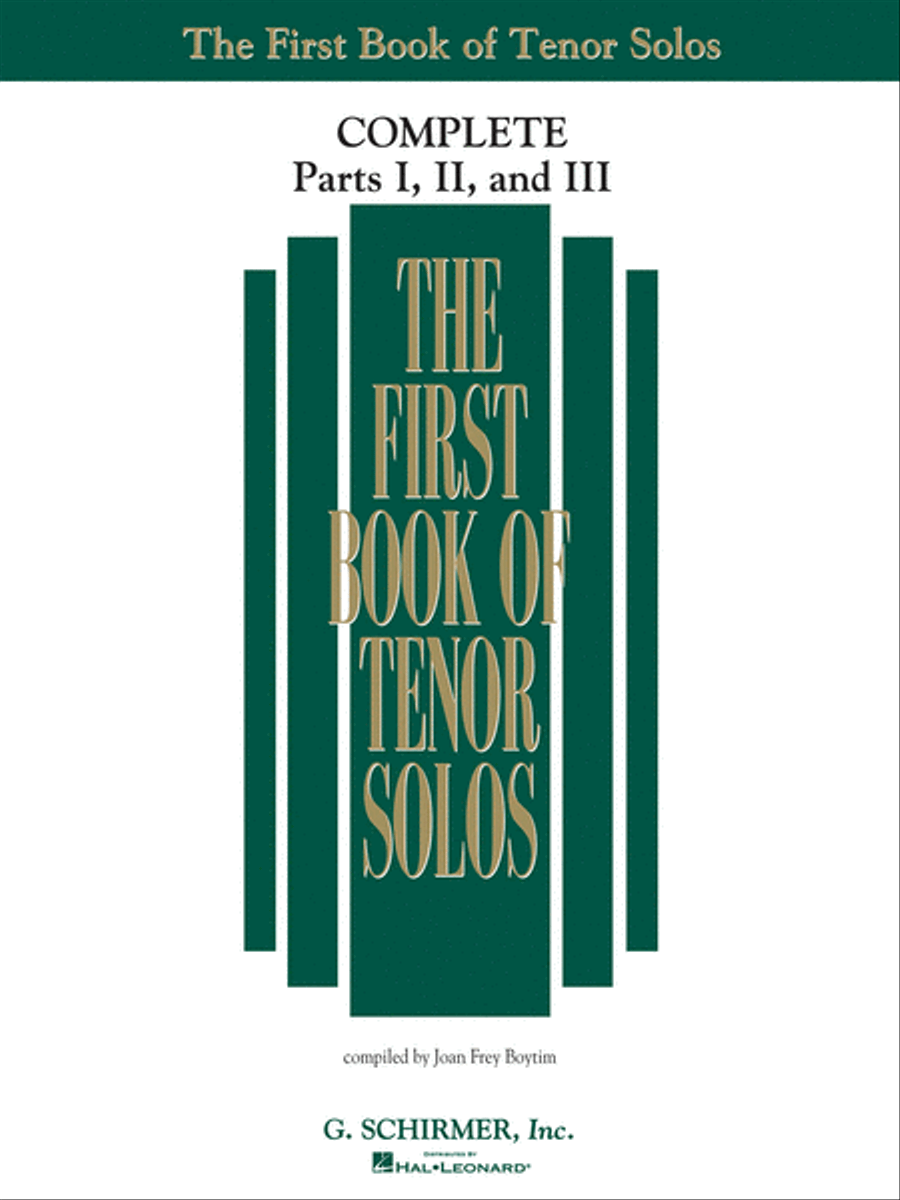 The First Book of Solos Complete – Parts I, II and III Voice scores gallery preview page 1