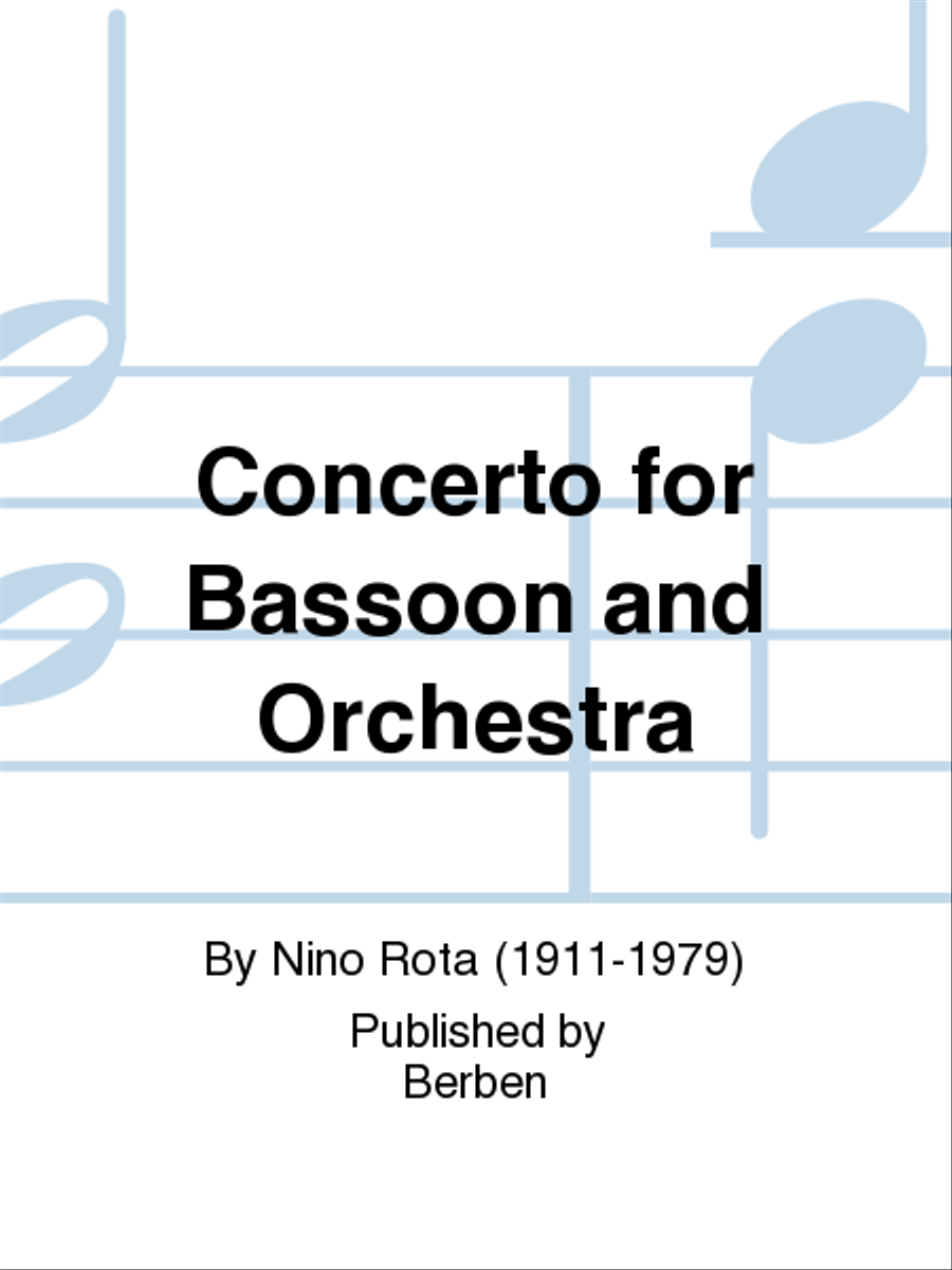 Concerto For Bassoon And Orchestra Chamber Music scores gallery preview page 1
