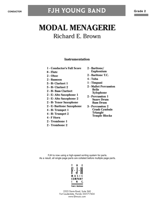 Modal Menagerie: Score