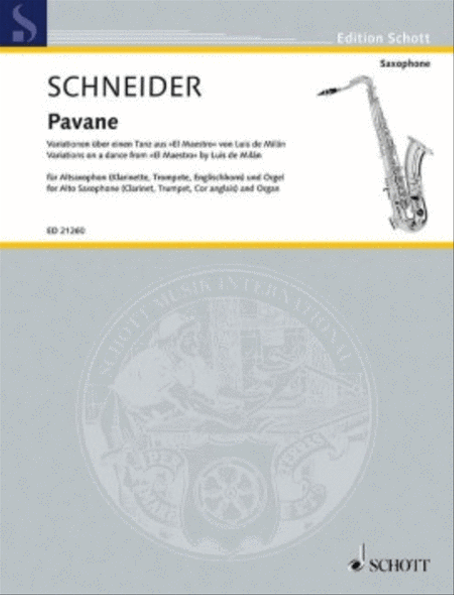 Pavane Alto Saxophone scores gallery preview page 1