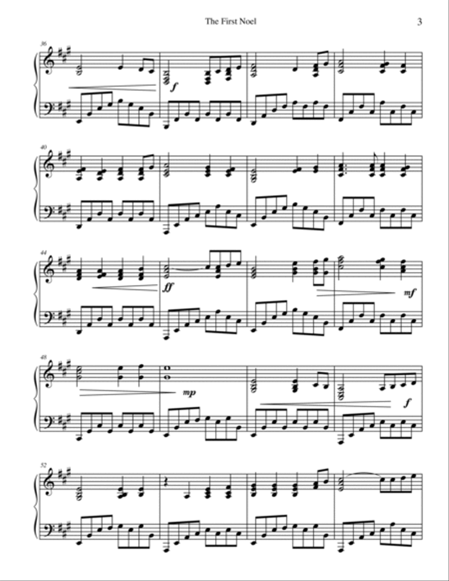 The First Noel The First Noel Piano Solo scores gallery preview page 4