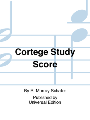 Book cover for Cortege Study Score