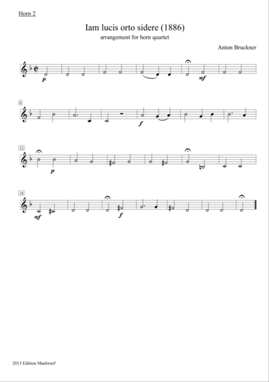 Iam lucis orto sidere Brass Quartet scores gallery preview page 3