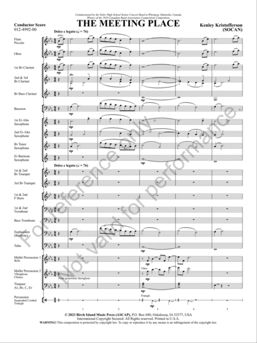 The Meeting Place Concert Band scores gallery preview page 4
