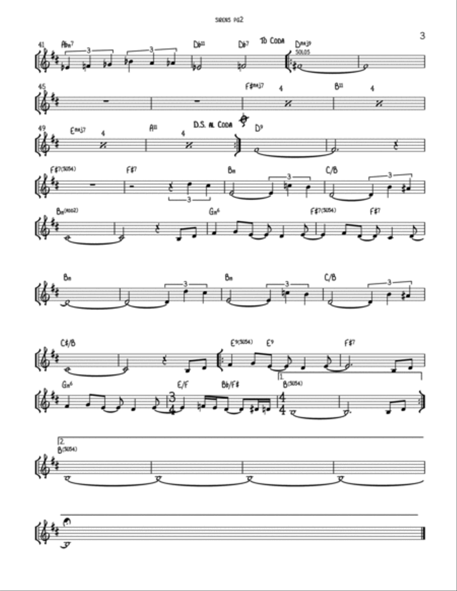 The Sirens Piano scores gallery preview page 3
