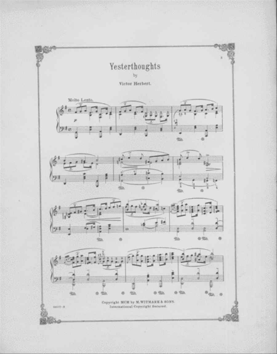 Yesterthoughts Piano Solo scores gallery preview page 2