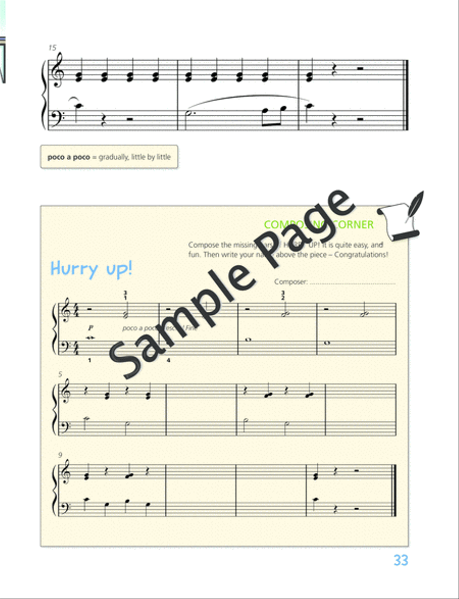 Piano Junior: Lesson Book 2 Piano Method scores gallery preview page 34
