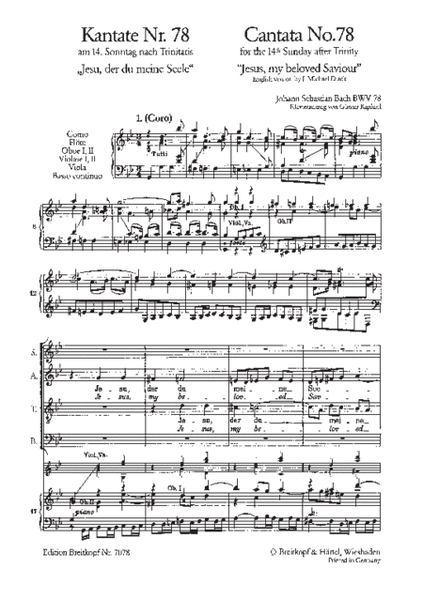 Cantata BWV 78 "Jesus, my beloved Saviour"
