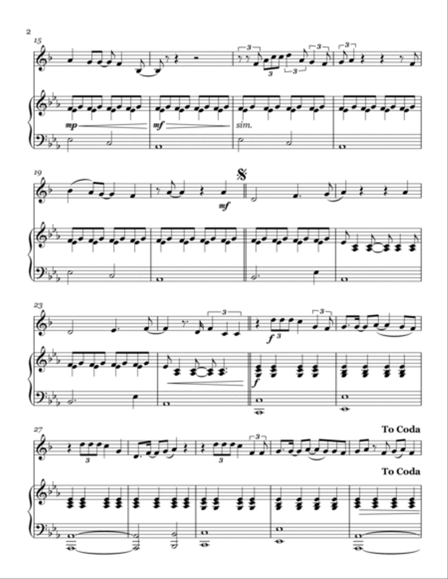 Birthday Cake Birthday Cake B-Flat Clarinet scores gallery preview page 2