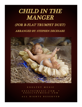 Book cover for Child In The Manger (Duet for Bb-Trumpet)