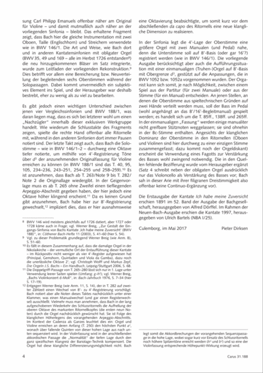 I have placed all my confidence (Ich habe meine Zuversicht) 4-Part scores gallery preview page 5