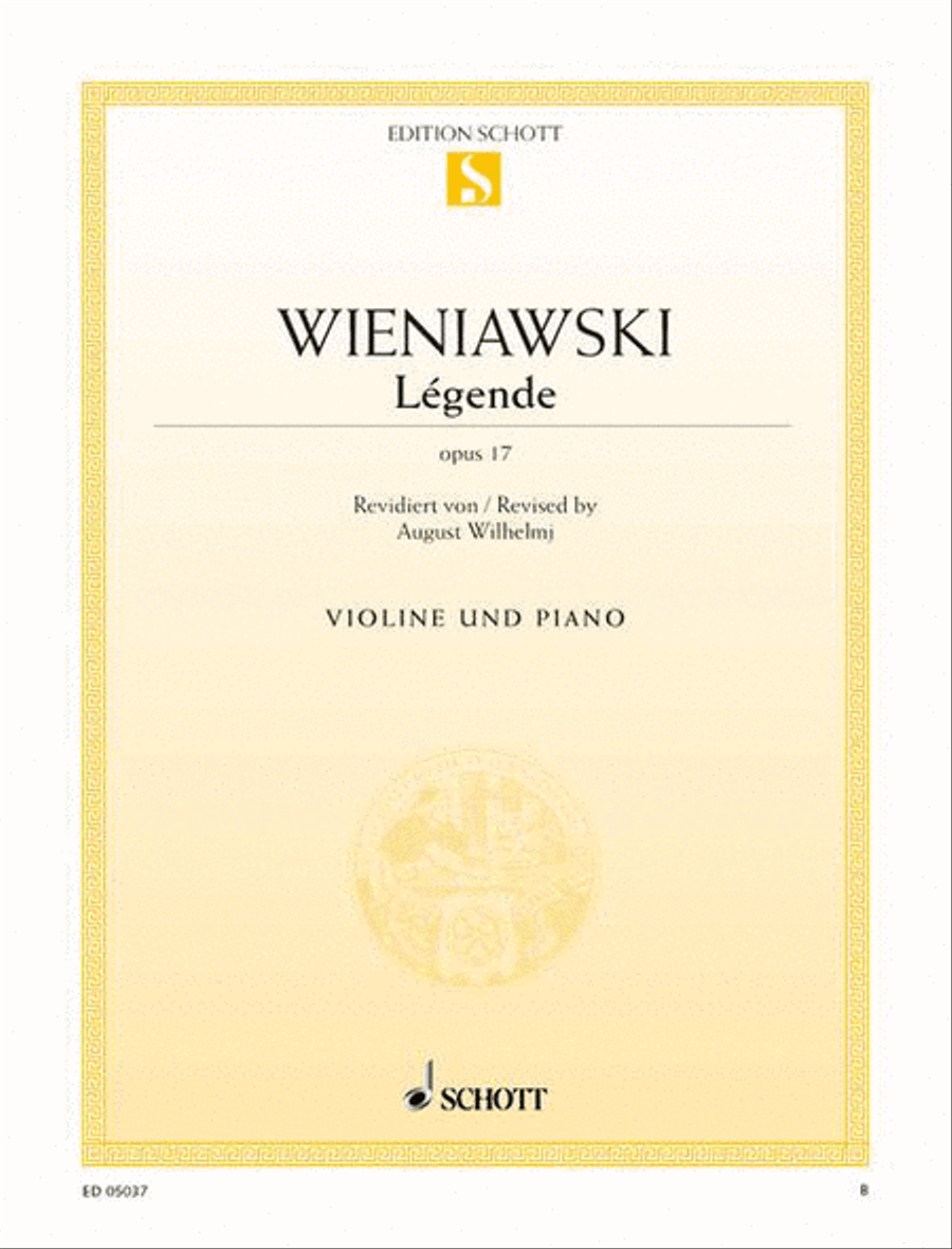 Légende Légende Violin Solo scores gallery preview page 1