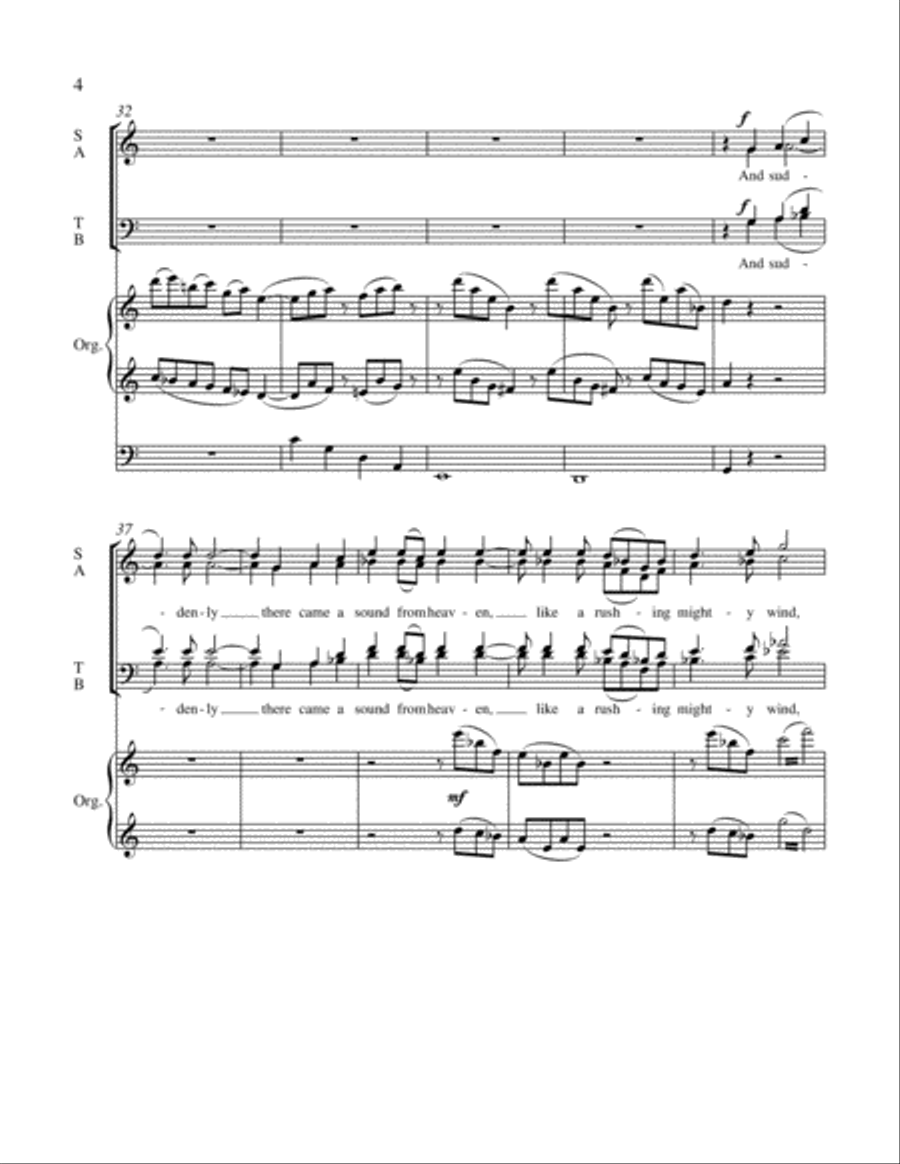 The Day of Pentecost 4-Part scores gallery preview page 5