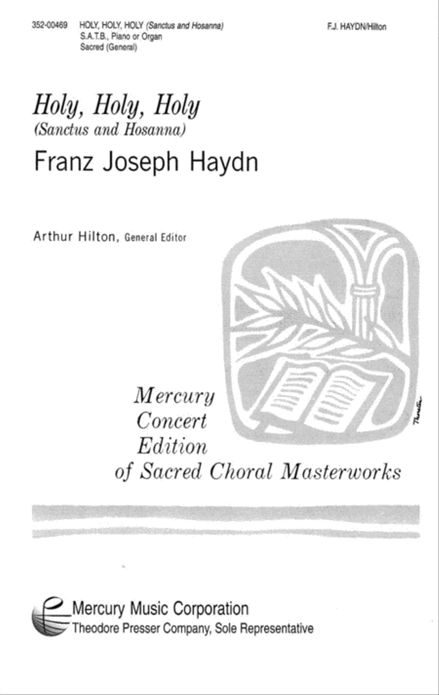 Holy, Holy, Holy Holy, Holy, Holy 4-Part scores gallery preview page 1