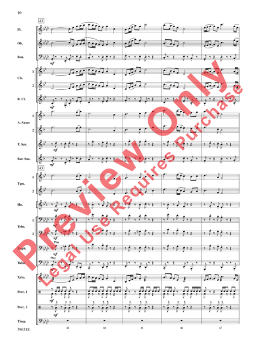 Jubilee Celebration Jubilee Celebration Concert Band scores gallery preview page 11