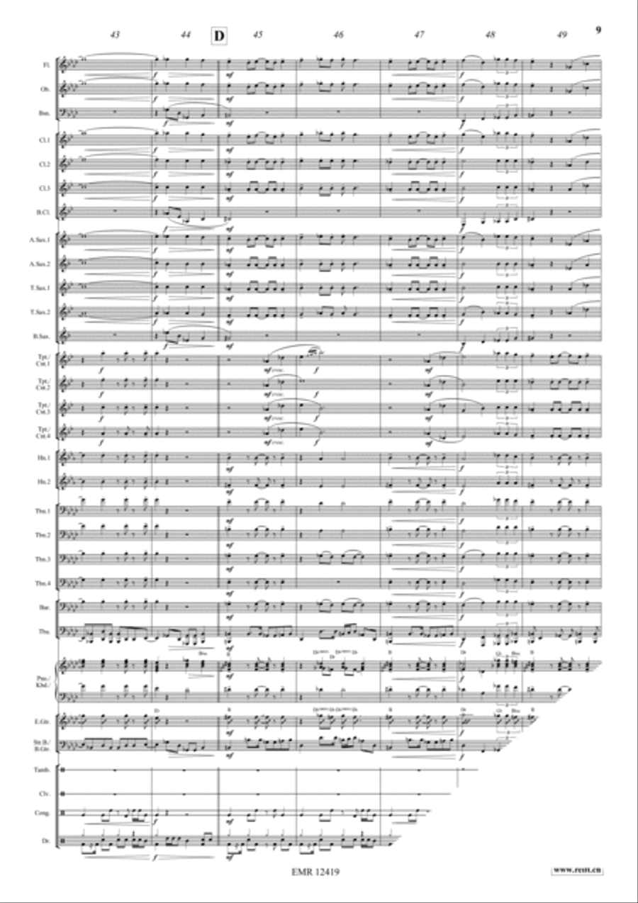 Les Grandes Vacances Les Grandes Vacances Concert Band scores gallery preview page 9
