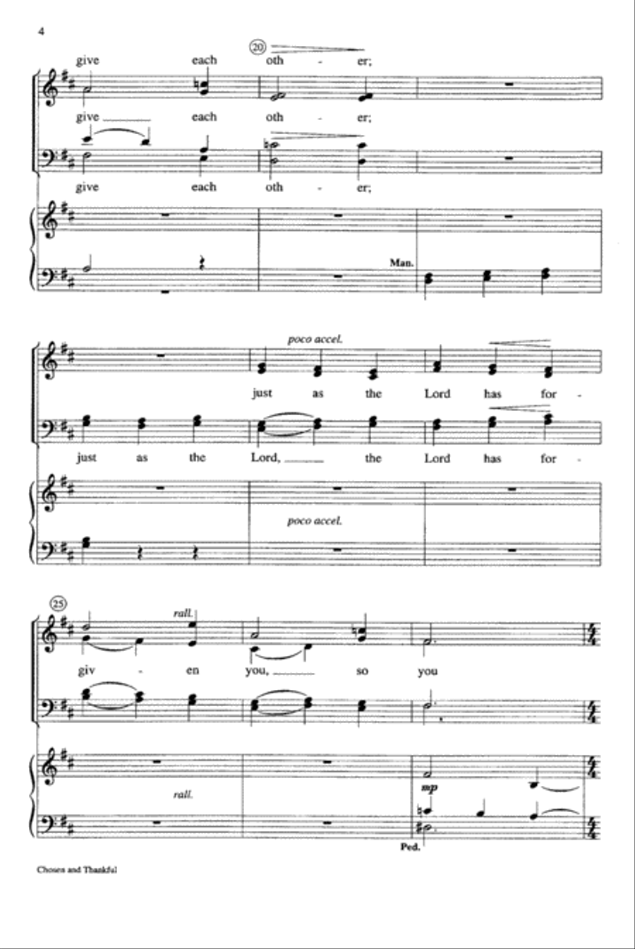 Chosen and Thankful 4-Part scores gallery preview page 4