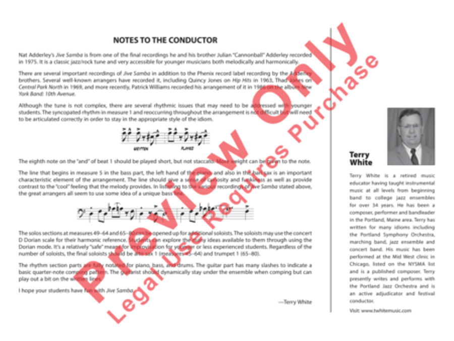 Jive Samba Jazz Ensemble scores gallery preview page 19