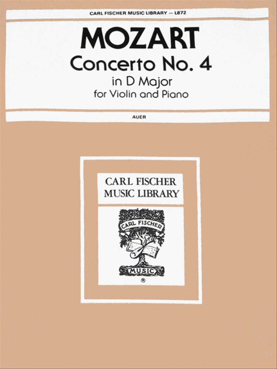 Concerto No. 4 in D Major, K. 218 Violin Solo scores gallery preview page 1