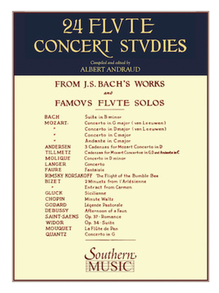 Book cover for 24 Flute Concert Studies