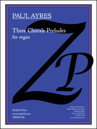 Book cover for Chorale Preludes, Three