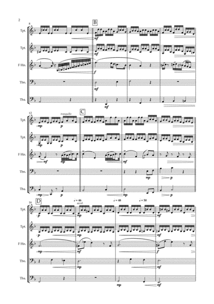 ARIA from L'Orfeo ed Euridice (Gluck) for Brass Quintet (Horn in F solo) image number null