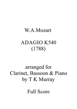 Mozart - Adagio in B minor K 540 - Clarinet, Bassoon & Piano