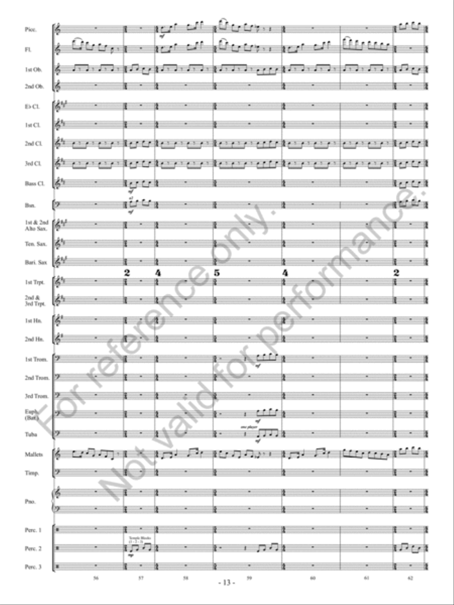 Downtown Scherzo Concert Band scores gallery preview page 14