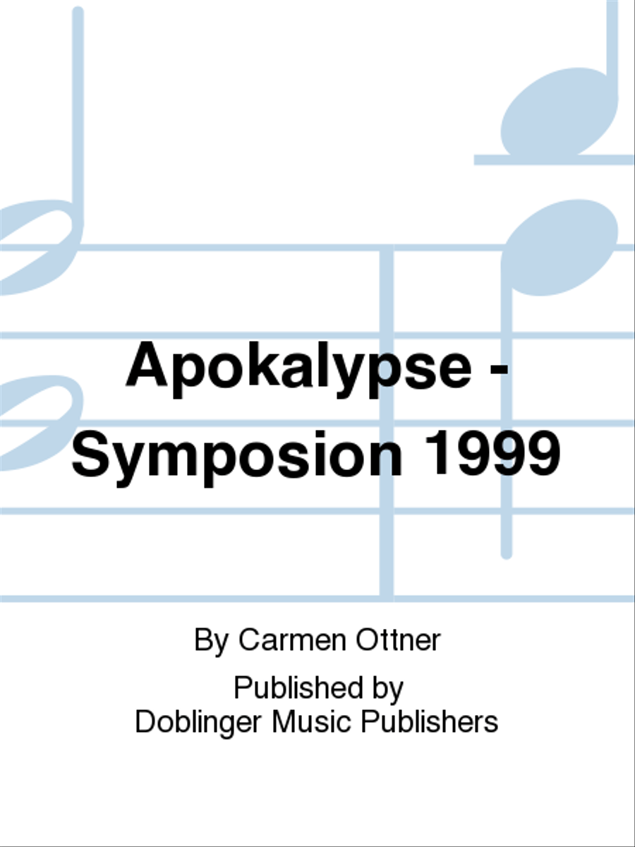 Apokalypse - Symposion 1999 Collection / Songbook scores gallery preview page 1