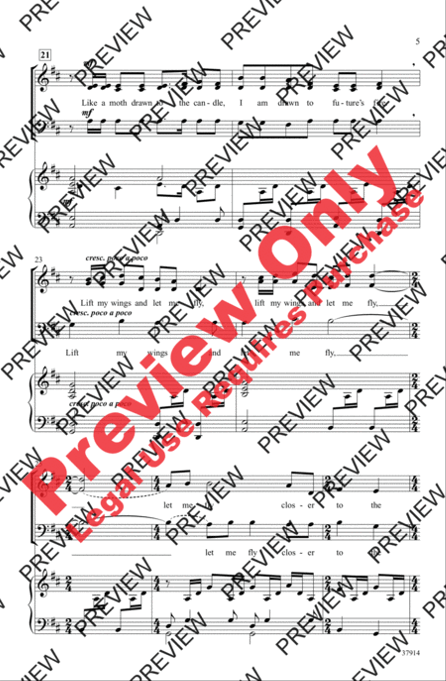 Closer to the Flame 3-Part scores gallery preview page 15