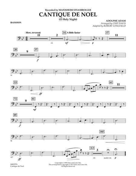 Cantique de Noel (O Holy Night) - Bassoon