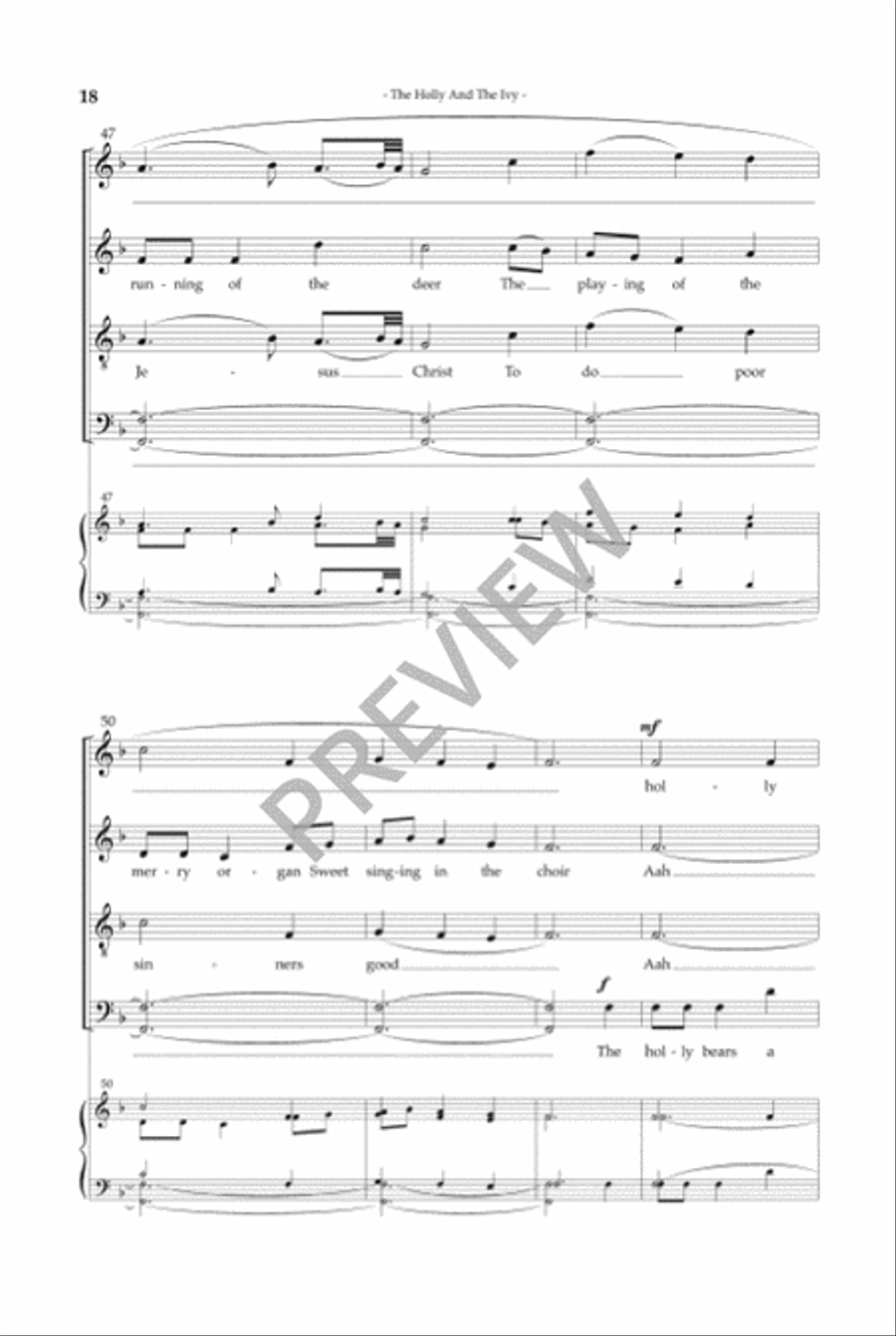 Christmas Carols, Volume 2 SSAATTBB scores gallery preview page 18