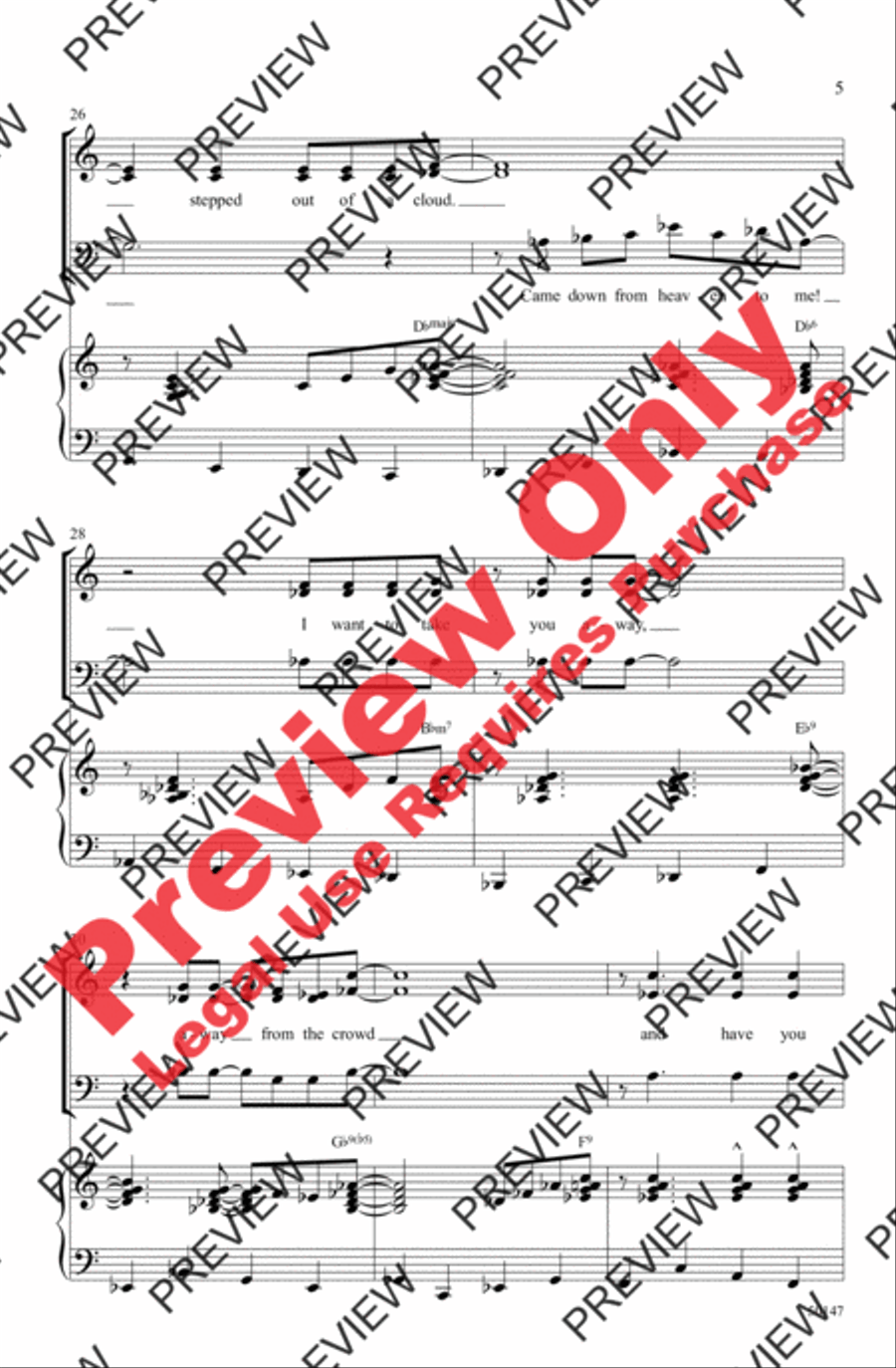 You Stepped Out of a Dream 3-Part scores gallery preview page 5