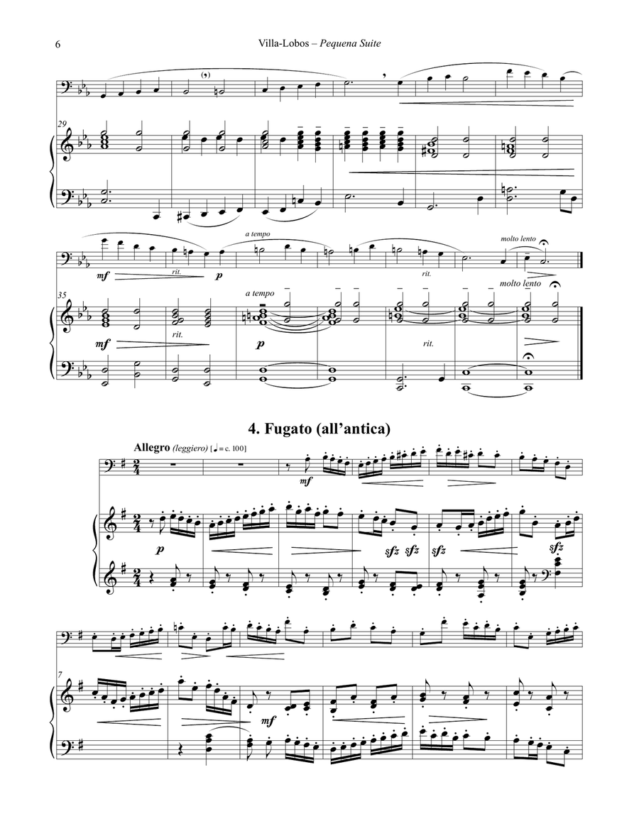 Pequena Suite for Euphonium and Piano Euphonium scores gallery preview page 6
