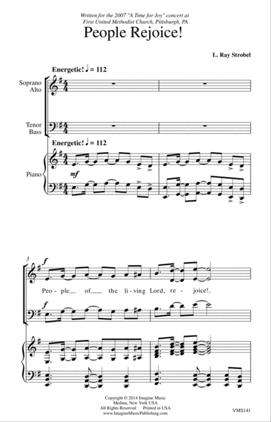 People Rejoice! People Rejoice! 4-Part scores gallery preview page 7